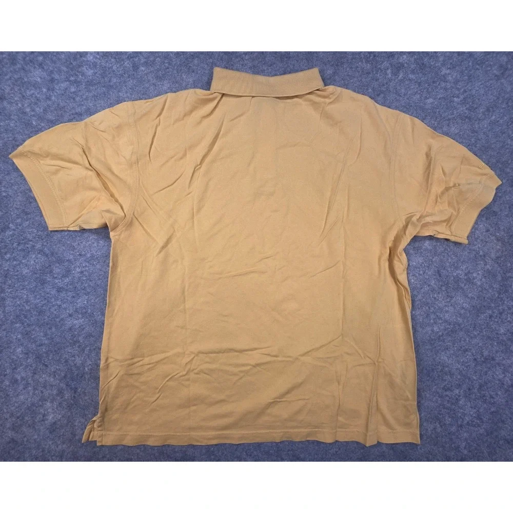 Ping Collection Mens Large Yellow Double Mercerized Cotton Short Sleeve Polo